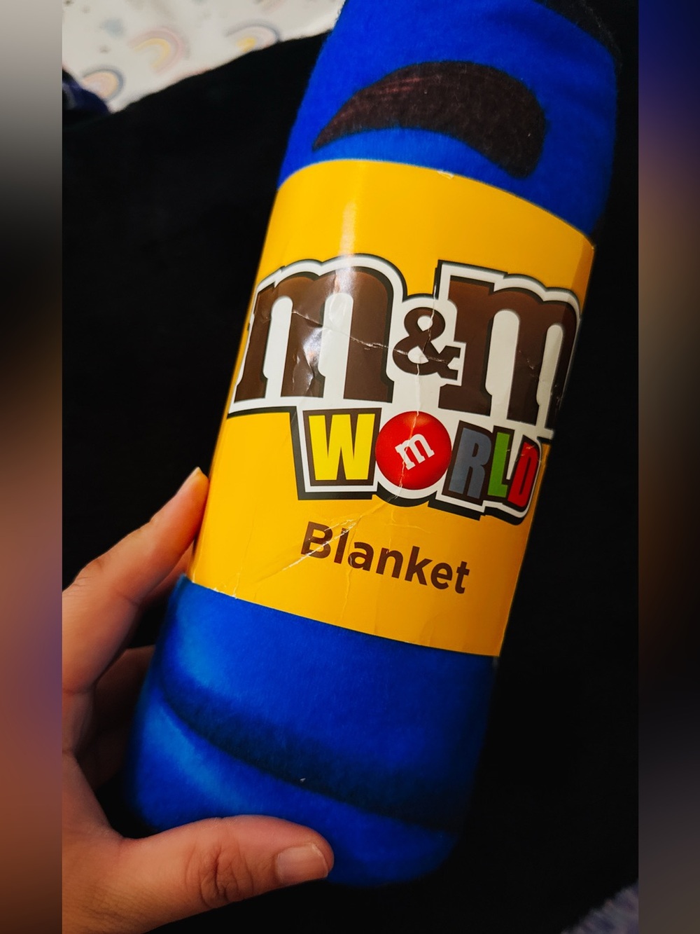 M&M'S Royal Blue Plush Blanket